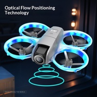 Nouveau drone M9 avec double caméra, flux optique, photographie aérienne HD, quadricoptère RC, jouet avec WiFi FPV, drone pliable à suivi intelligent