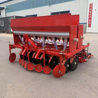Semoir agricole monté sur tracteur 6 9 12 14 16 18 20 24 rangs pour blé, riz sec, luzerne, herbe, engrais