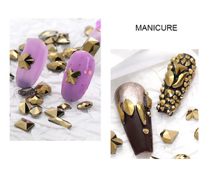 1440件/袋矿山黄金平板玻璃水钻美甲水钻 - Product Image 5