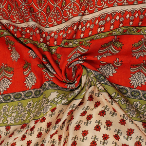 Luxurious Elegant Rayon Fabric for Stylish Dresses Chic Accessories Exceptional Comfort and Printed Slub Style Design - Product Image 3