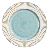 Assiettes en céramique de grès de style nordique minimaliste, personnalisables avec logos, compatibles restaurant, lavables au lave-vaisselle et utilisables au micro-ondes