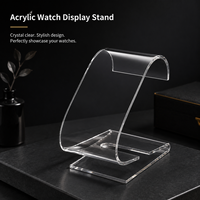 Support de Présentation Simple pour Montre en Acrylique Transparent de Qualité Supérieure avec Base Stable pour Exposition de Marques et Salons Professionnels