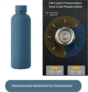 Gourde isotherme en acier inoxydable 304 avec logo personnalisé, 350 ml, 500 ml, 750 ml, 1000 ml, pour boissons chaudes/froides, isolation 12-24h, voyage, randonnée - Product Image 2