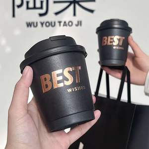 Disposable <b>8oz</b>-24oz Food Grade Paper <b>Cups</b> for Hot <b>Coffee</b> with Lids - Product Image 4