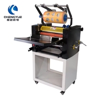 Machine de marquage à chaud électrique de bureau, plastifieuse à chauffage par huile avec alimentation automatique rouleau-à-feuille pour autocollants et cartes de visite