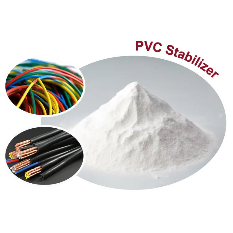 Chemical ca-zn Stabilizer buram bubuk kuning PVC Stabilizer dengan msds