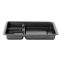 Boîte à bento en mousse PP, 3 compartiments, couvercle à clapet, portable, légère, alternative à la boîte à bento en mousse PS, Ecotainer