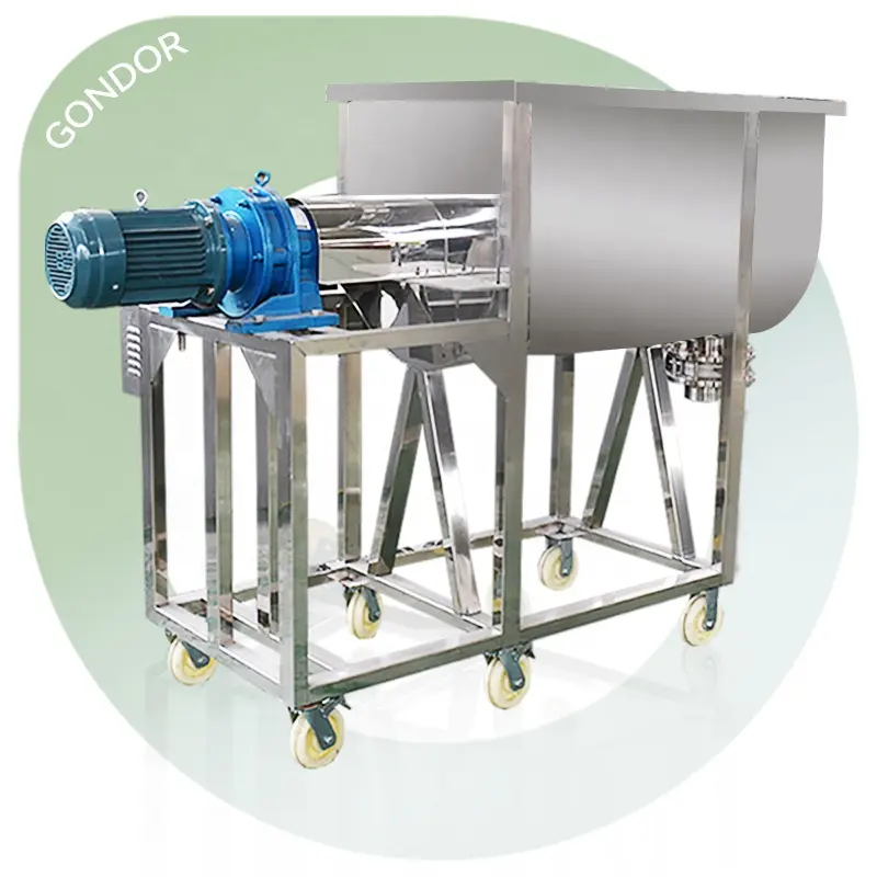 Horizontal Double Ribbon Mixer 100 150 1000 Kg Stainless Steel Blend Equipment Mix Machine for Dry Powder