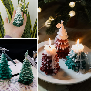 Moule en silicone 3D pour bougies de Noël, décoration de Noël, moule en silicone à bas prix pour bougies en forme de sapin de Noël, sapin de Noël en silicone - Product Image 4