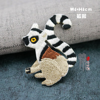 Patchs en tissu brodés DIY, motif pangolin, écologiques, petits motifs de dessins animés, appliques décoratives tendance pour vêtements et chapeaux