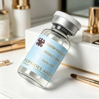 Étiquettes personnalisées pour flacons de peptides avec code QR pour la santé et l'amincissement, flacons de 2 ml, 5 ml, 10 ml