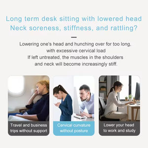 Masajeador de Cuello en Forma de U de Doble Motor, Inalámbrico, para Viajes en Avión o Auto, con Calor Infrarrojo, Amasamiento, Control de Tiempo - Product Image 5