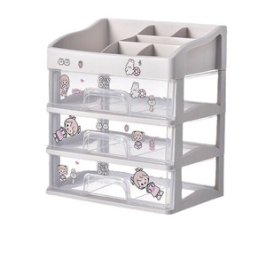 Boîte de rangement cosmétique, tiroir, étagère en plastique, organisateur de maquillage transparent, organisateur de bureau anti-poussière pour produits de beauté - Product Image 5