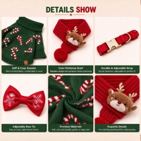 Coffret Cadeau Noël 2026 : Ensemble Collier et Quatre Articles pour Chiens – Conception Confortable pour l'Hiver – Idéal comme Cadeau pour Chiens