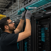 Cable de Fibra Óptica Multimodo OM4 de 4 Hilos para Interiores con Cubierta de PVC para Aplicaciones FTTH