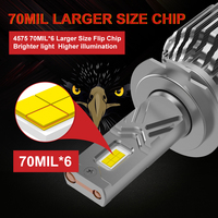 Bombilla LED para Faros Delanteros de Coche NAO EVO, 180W 30000lm NG Eagle 9005 H11/H4 LED IP68, Resistente al Agua, Ventilador Silencioso de Alta Velocidad, 2 Años de Garantía