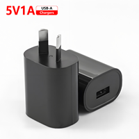 5v 1a Usb chargeur mural prise Au Interface unique australie adaptateur secteur Ports simples pour chargeur de voyage de téléphone portable