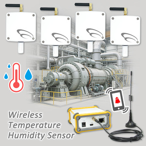 Transmetteur de température et d'humidité à distance étanche, 4 ensembles, kit Lora RF 433 MHz, capteur multipoint d'humidité et de température - Product Image 1