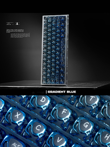 HZGAMER <span class=keywords><strong>Clavier</strong></span> mécanique personnalisé artisanal de style cyberpunk en chrome argenté, touches de <span class=keywords><strong>clavier</strong></span> pour joueurs, accessoires pour PC, fabriqué en Chine, anglais - Product Image 3