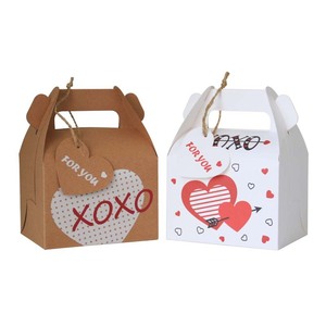 Mango caja de papel regalo Cupcake dulces cajas de embalaje para San Valentín decoración de fiesta de San Valentín - Product Image 1