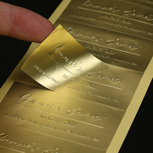 Tùy Chỉnh Nhỏ Không Thấm Nước Vàng Lá Tròn Thương Hiệu Logo Dập Nổi Nhãn Niêm Phong Dán Bạc Lá Dán Dập Nóng - Product Image 5