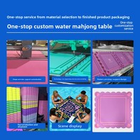 Plateau flottant portable et étanche en mousse EVA à base d'eau pour jeux de société, Mahjong, échecs, cartes, divertissement en piscine et extérieur