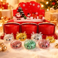 Bestseller transfrontalier Halloween Noël Jouets réalistes en caoutchouc souple en forme d'élisabéthaine anti-stress 3+ Vente en gros