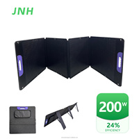 Panneau Solaire Pliable 200 Watts 4 Volets 22,23V Étanche IP67 Panneaux Portables pour Toit, Fêtes, Réunions de Famille, Barbecue