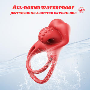 LOVE. Nouveauté transfrontalière très demandée : Anneau vibrant à clip pour hommes et femmes, modèle Rose Genie Lock Essence Ring, Jouets et accessoires sexuels pour adultes - Product Image 6