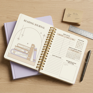 <span class=keywords><strong>Carnet</strong></span> de lecture personnalisé imprimé, <span class=keywords><strong>carnet</strong></span> à spirale Wire-O, journal de suivi mensuel, collection de citations, planificateur de réflexion, vente en gros - Product Image 1
