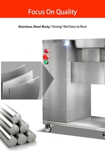 Máquina Cortadora de Carne Comercial Automática, Rebanadora de Salmón Fresco, Rebanadora de Pechuga de Pollo y Carne de Pescado - Product Image 3