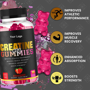 Gummies de créatine HCL OEM saveur fraise, haute absorption, nutrition sportive, bien-être musculaire, à croquer, complément alimentaire - Product Image 3