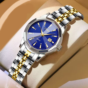 Nouvelle montre <span class=keywords><strong>de</strong></span> luxe pour homme, chronographe, phase <span class=keywords><strong>de</strong></span> lune, alliage bicolore, acier inoxydable, 40 mm, étanche, lumineuse, calendrier, montre <span class=keywords><strong>de</strong></span> business - Product Image 6