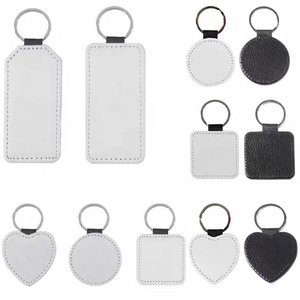 Llavero de Cuero PU para Regalo, con Logotipo Personalizado, Llavero de Cuero de Alta Calidad, Forma de Corazón/Rectángulo/Redondo, Moderno - Product Image 6