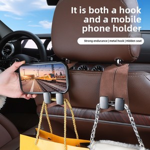 Kit <span class=keywords><strong>per</strong></span> seggiolini <span class=keywords><strong>auto</strong></span> in pelle scamosciata universale nuova copertura interna decorativa a doppio gancio <span class=keywords><strong>per</strong></span> sedili posteriori anteriori con ganci portaoggetti in metallo <span class=keywords><strong>per</strong></span> l'aggiornamento - Product Image 2