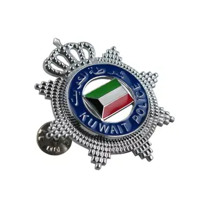 Hot Sale Custom Metal Badge Bronze Zinc Alloy Nickel Plate Soft Enamel Country Badge