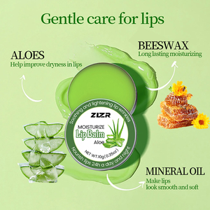 Aloe Vera <b>Lip</b> Balm 10g With Beeswax And Mineral Oil For 24 Hour Moisturizing Smoothing <b>Lip</b> Lines And Brightening - Product Image 5