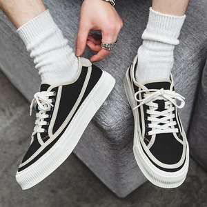 Zapatillas de lona para hombre, estilo verano 2026, informales, a rayas, con plataforma, aptas para parejas, transpirables, modernas. - Product Image 2