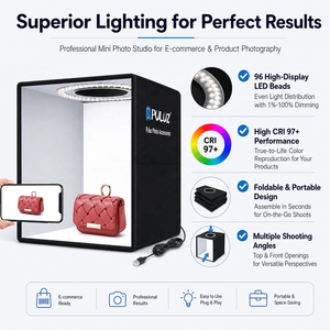 Caja de Luz LED <span class=keywords><strong>PULUZ</strong></span> de 25CM para Fotografía, <span class=keywords><strong>Estudio</strong></span> Fotográfico para Fotografiar Joyas y Relojes, Dropshipping - Product Image 3