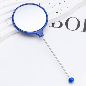 DIY Beaded Handheld <b>Mirror</b> for Women - Portable Round <b>Compact</b> Makeup <b>Mirror</b> with Handle, Perfect Promotional Gift - Product Image 3