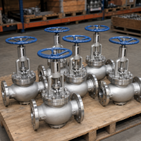 Vanne à soupape à bride en acier inoxydable pour l'arrêt des conduites industrielles et les applications générales de régulation de débit