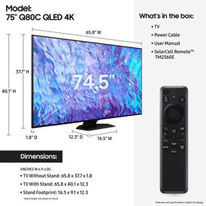 Téléviseur QLED 4K <span class=keywords><strong>TCL</strong></span> Samsung 100 75 65 pouces, téléviseur intelligent Hisense 85 pouces - Product Image 2