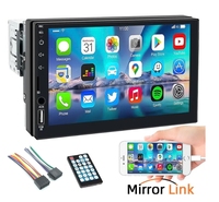 Autoradio Central Multimédia 1 DIN 7 Pouces MP5 Bluetooth USB/AUX/TF Mirrorlink avec Écran Tactile