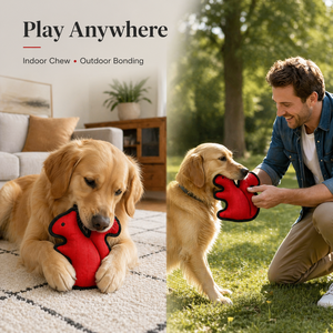 Jouet pour chien 2520D Oxford en forme d'écureuil qui couine, jouet à mâcher interactif et durable pour chiens agressifs, yeux brodés - Product Image 4