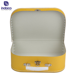 2026 High quality yellow children's <b>Christmas</b> gift with printed cardboard luggage with handles wholesale - Product Image 6