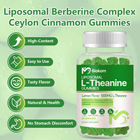 Gommes à mâcher à la L-théanine liposomale avec du magnésium, GABA, 5-HTP, Ashwagandha pour le calme, le sommeil et la relaxation pour adultes, enfants et personnes âgées