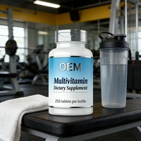 Tablet Multivitamin OEM yang Dapat Disesuaikan, Suplemen Diet untuk Mendukung Energi Harian & Kesehatan Tubuh Secara Keseluruhan
