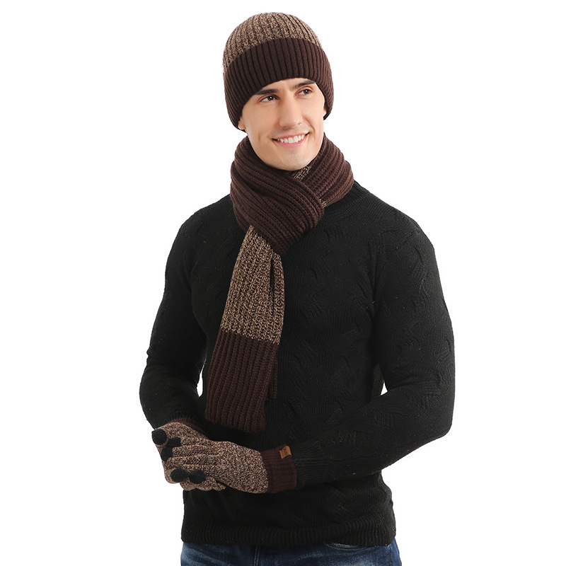 Solid Color Beanie for Men Winter