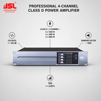 Amplificateur de puissance professionnel 4U pour montage en rack, amplificateur audio professionnel pour système de sonorisation, haut-parleur, DJ, concert, discothèque