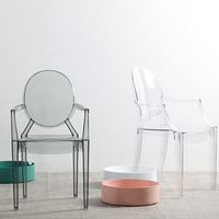 Table à manger pliante en bambou Shengfang et ensemble de fauteuils chromés en acrylique doré et blanc pour la salle de sport ou le bar à la maison